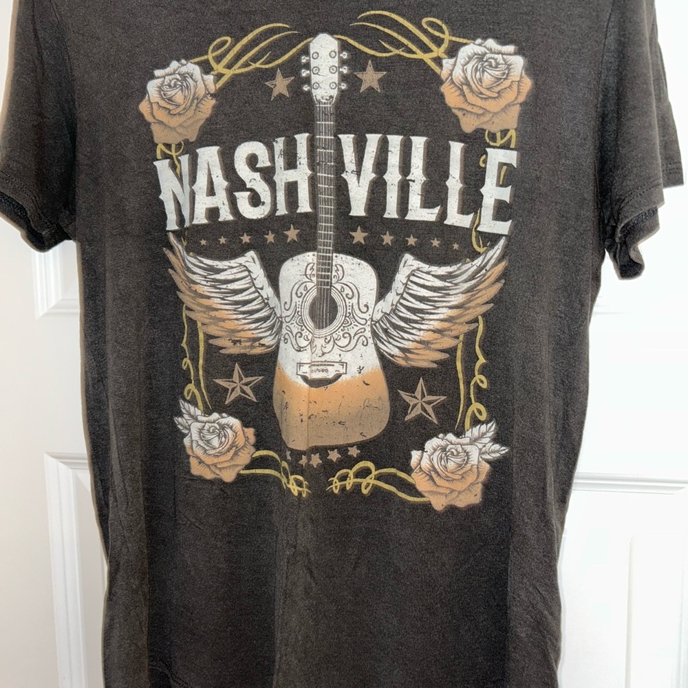 Altar'd State Nashville Graphic Tee - Black and Gold